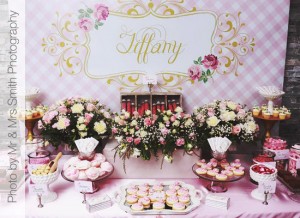 Concept Designs Graphic Design Gold Coast Party Printables Girly Birthday Party 1 300x218 - Tiffany's 'Vintage' 4th Birthday Party